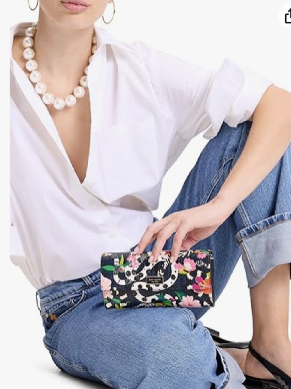 Kate Spade Sammy Snake Flap Chain Crossbody Bag
